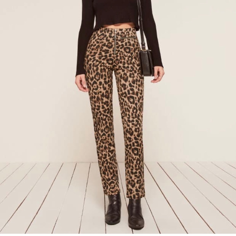 Reformation Braydon Black Pants Size 8 Never worn!